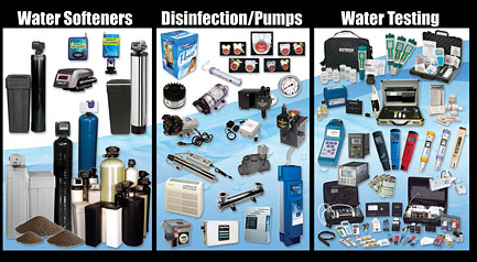 water softeners disinfenction pumps water testing